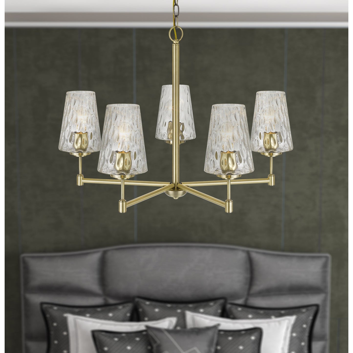 brass chandelier