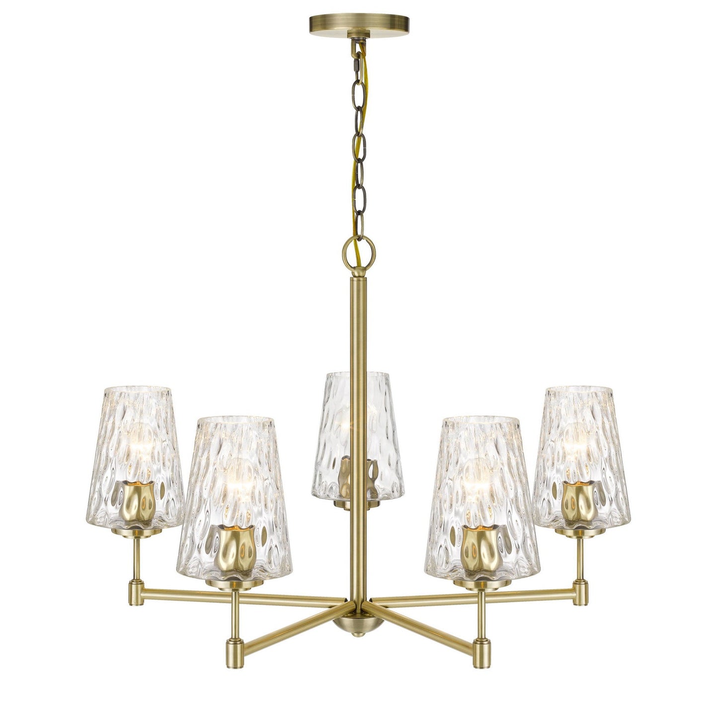 brass chandelier