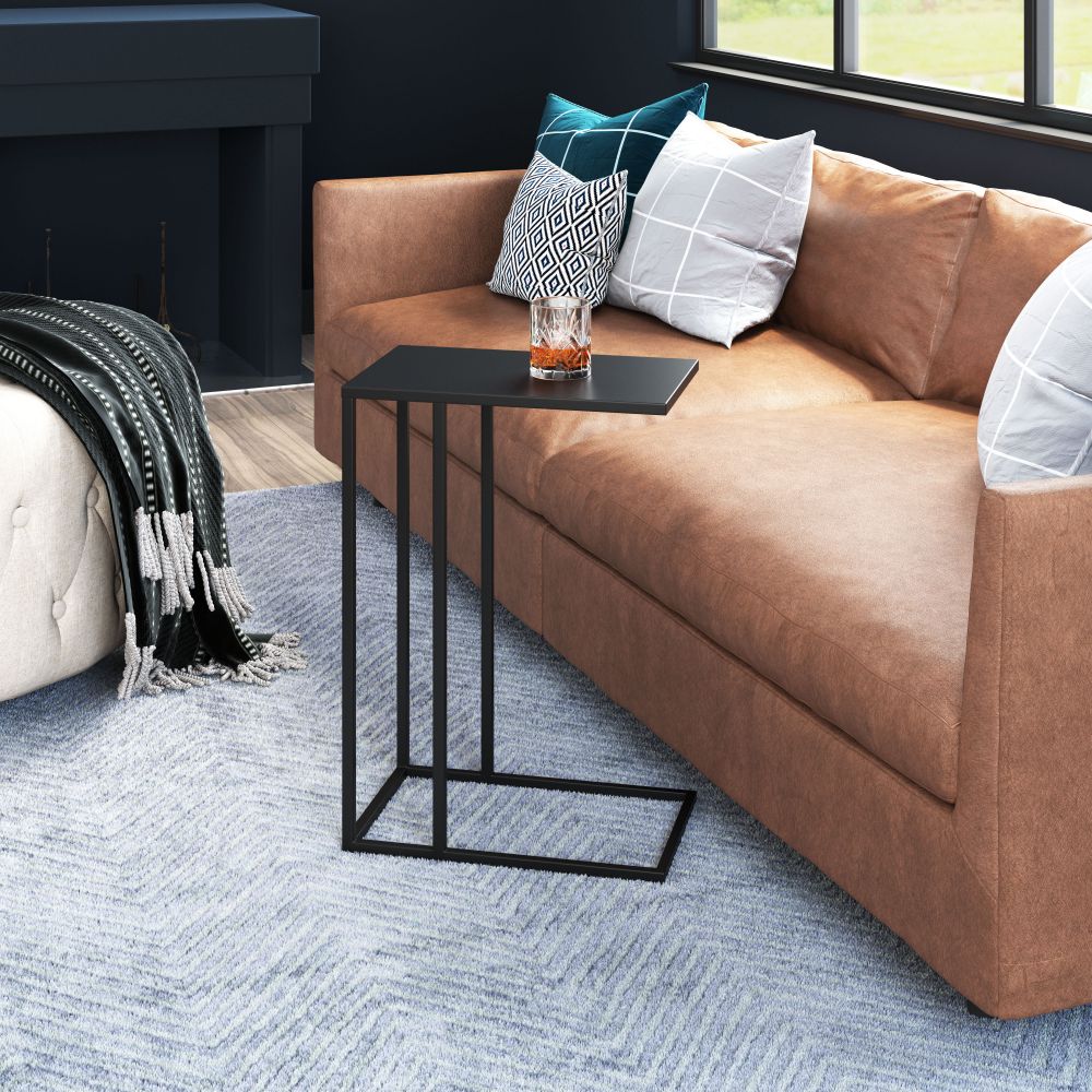black side table