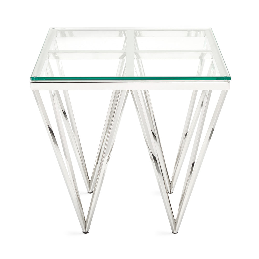 steel frame end table