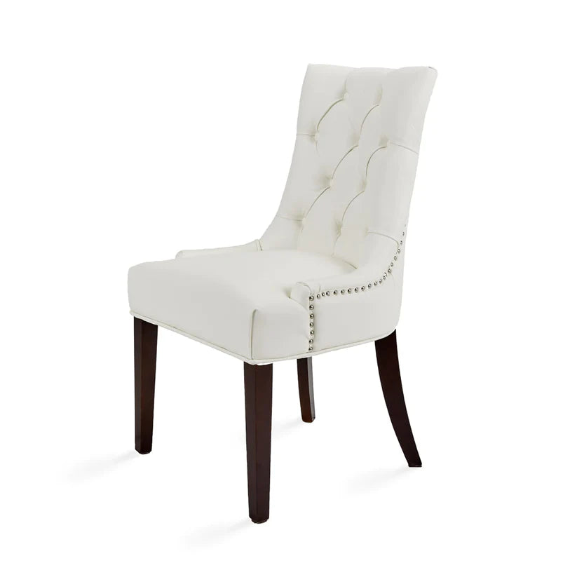 button tufted dining chair