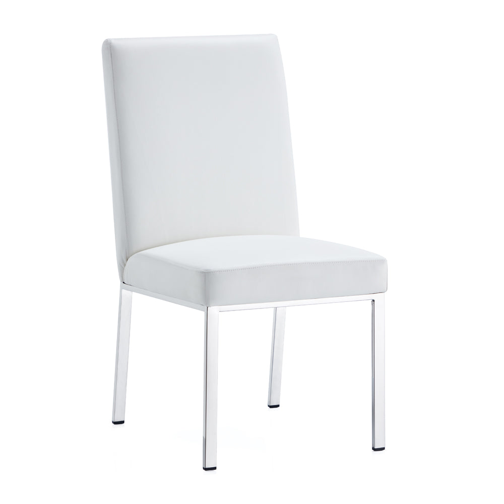 white dining chair
