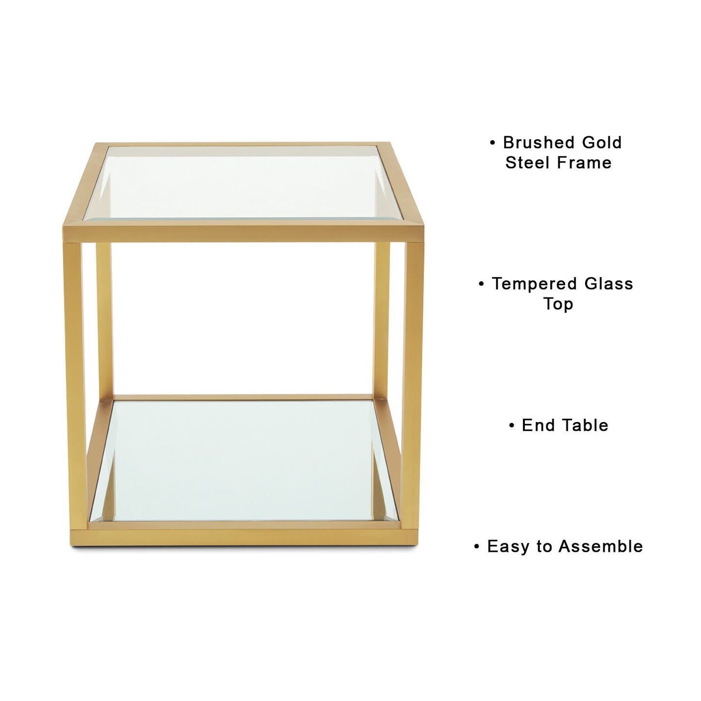 golden end table
