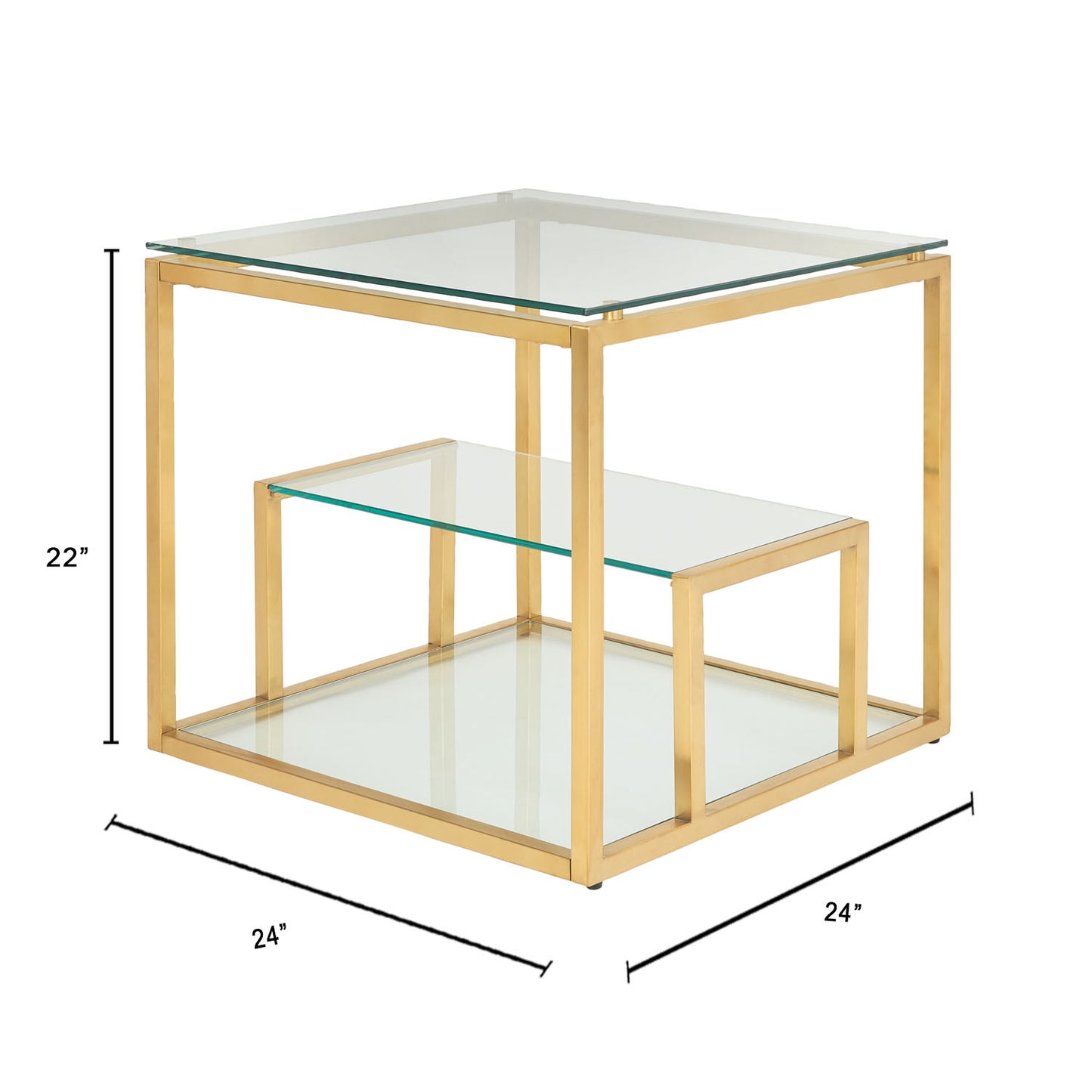 golden side table