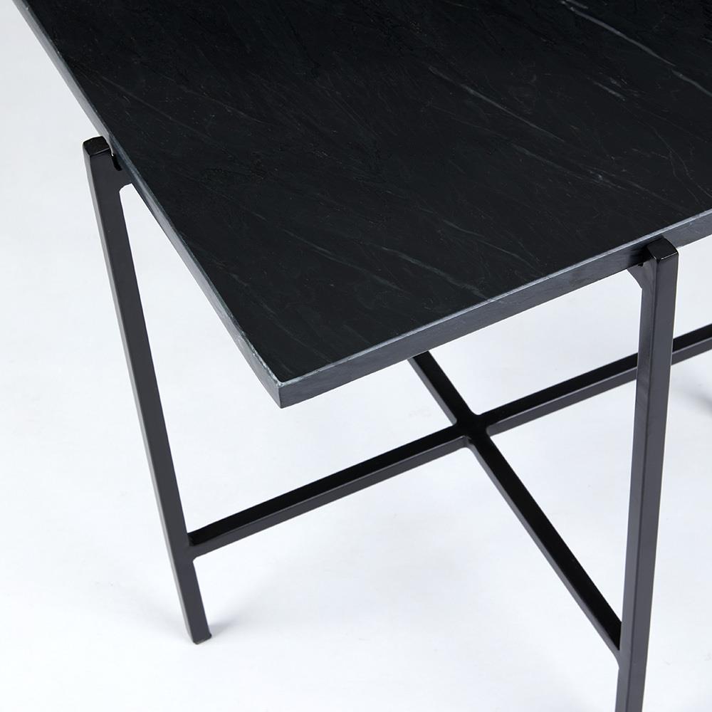 black marble side table