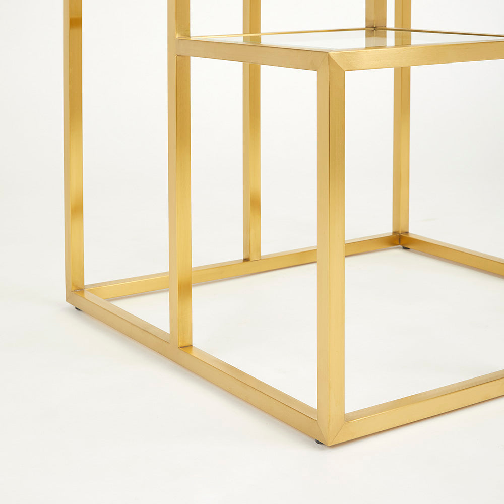 golden end table