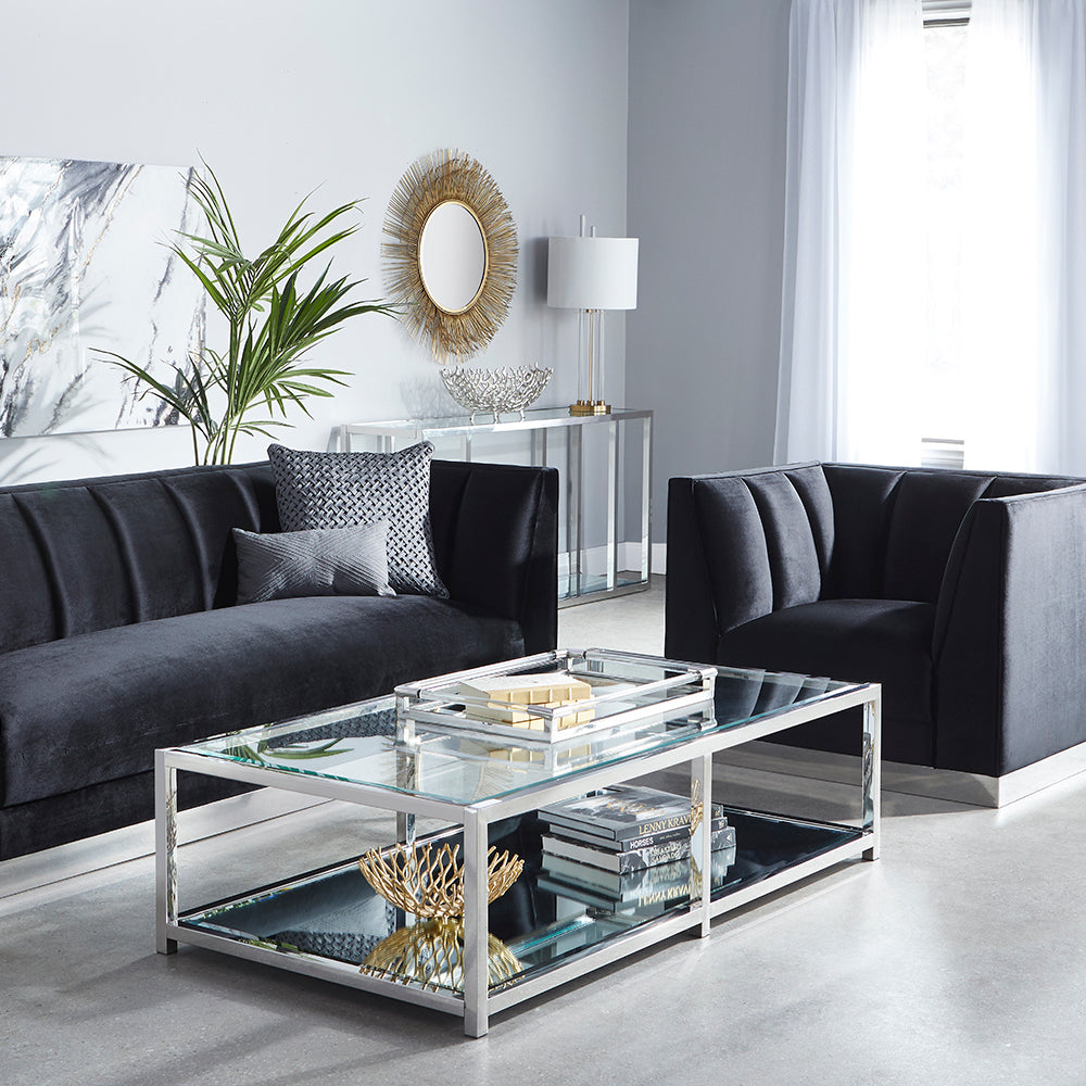 silver coffee table