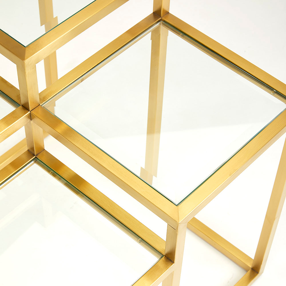 steel frame side table