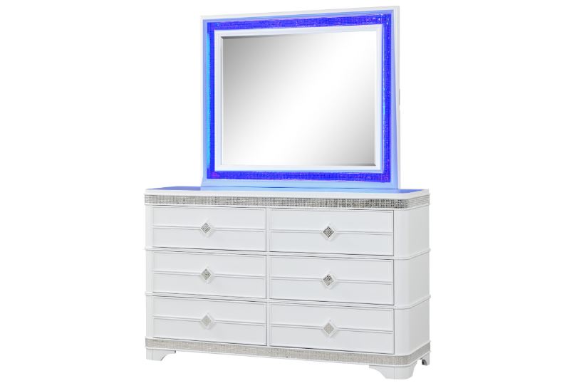 mirror with LED light