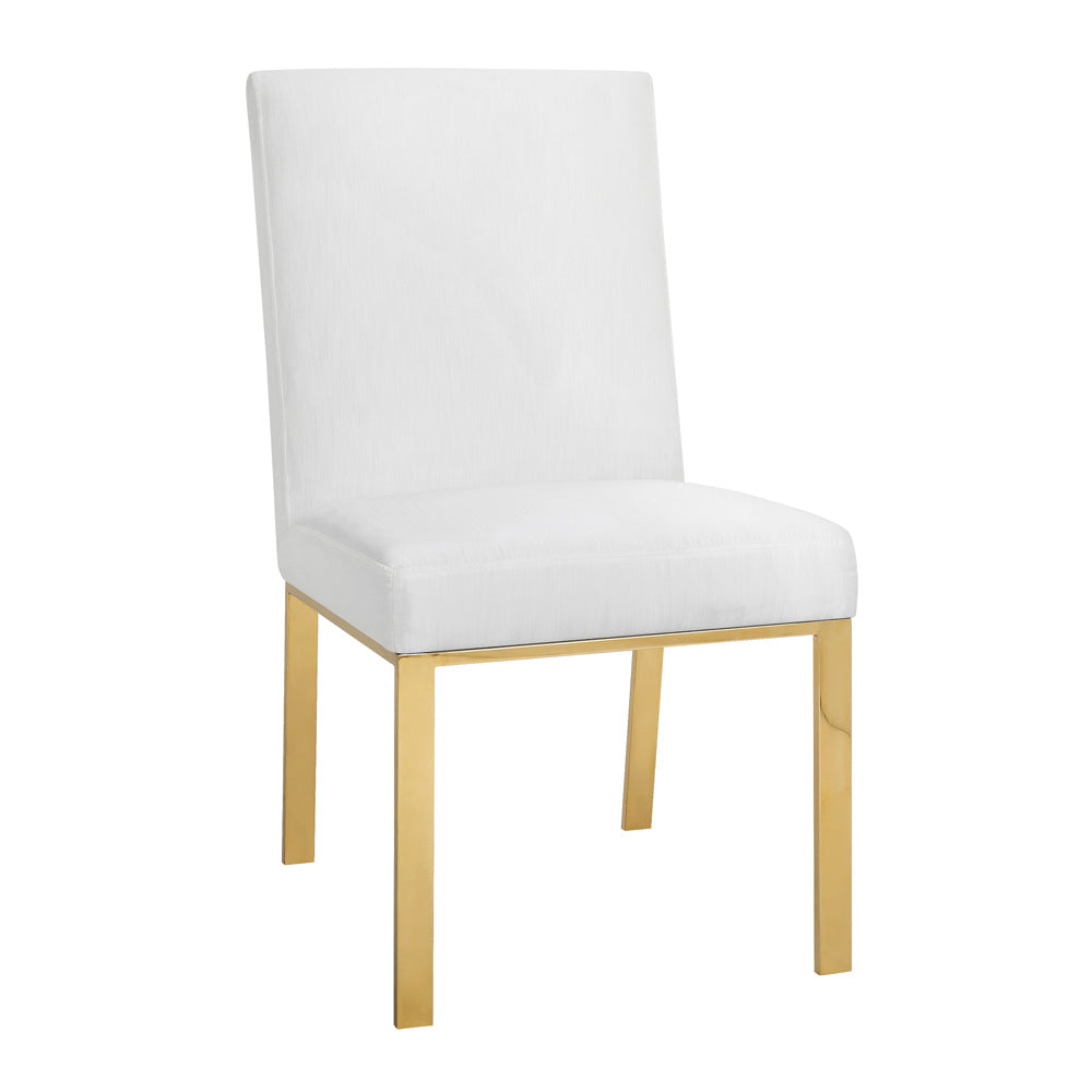 white dining chair