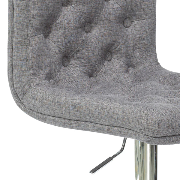 button tufted bar stool