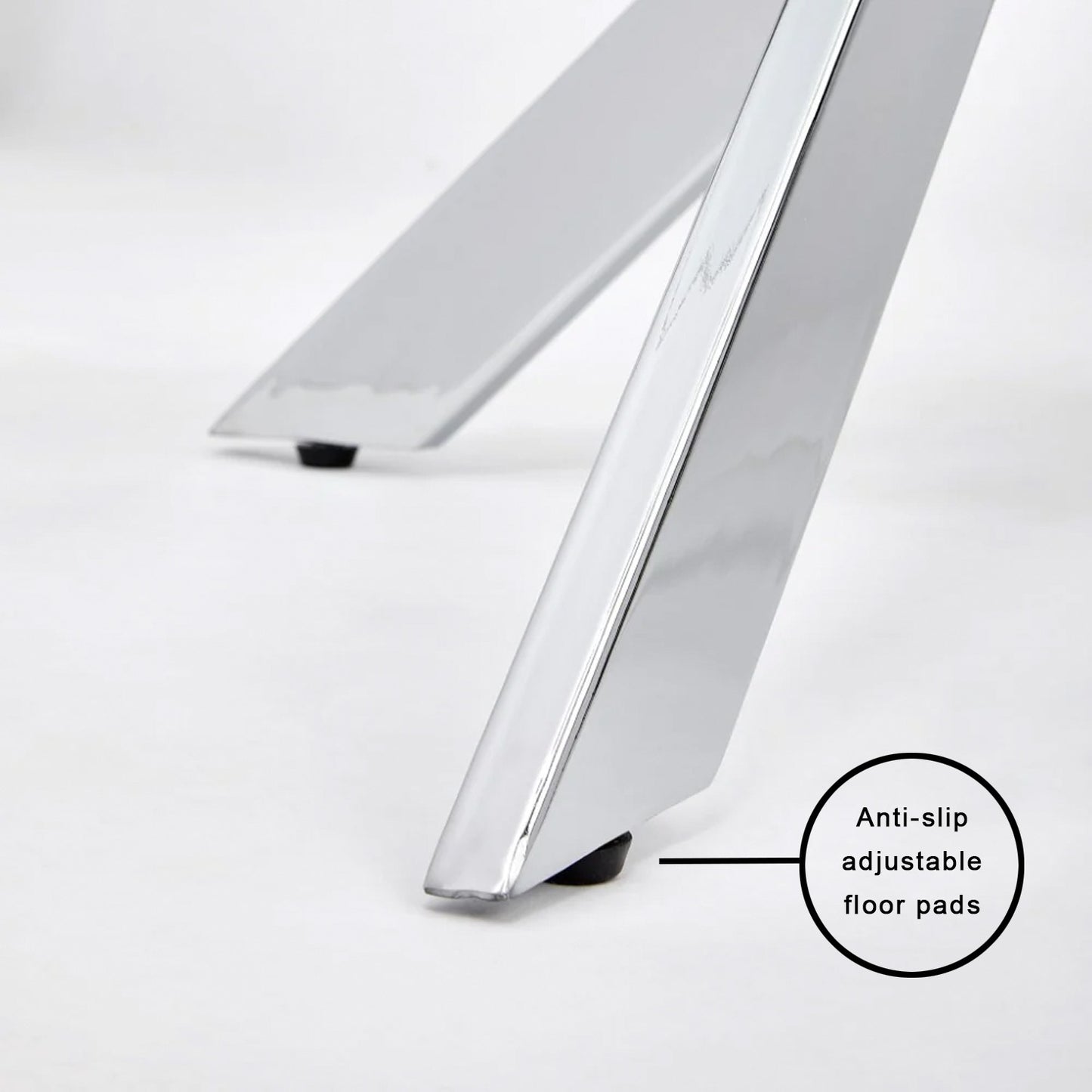 silver legs dining table