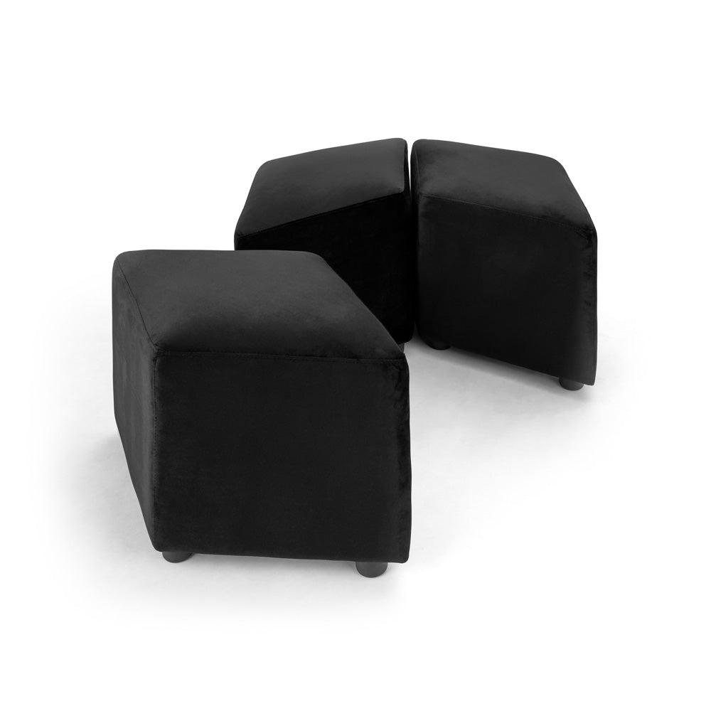 fabric ottoman