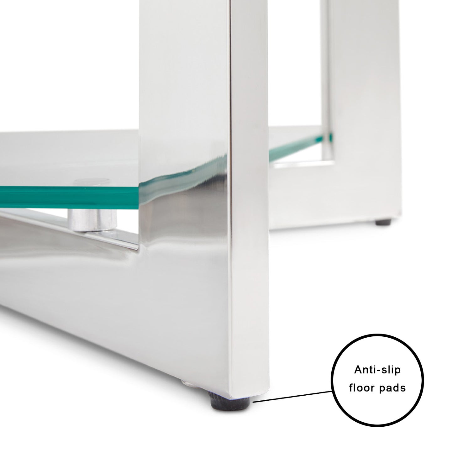 steel end table