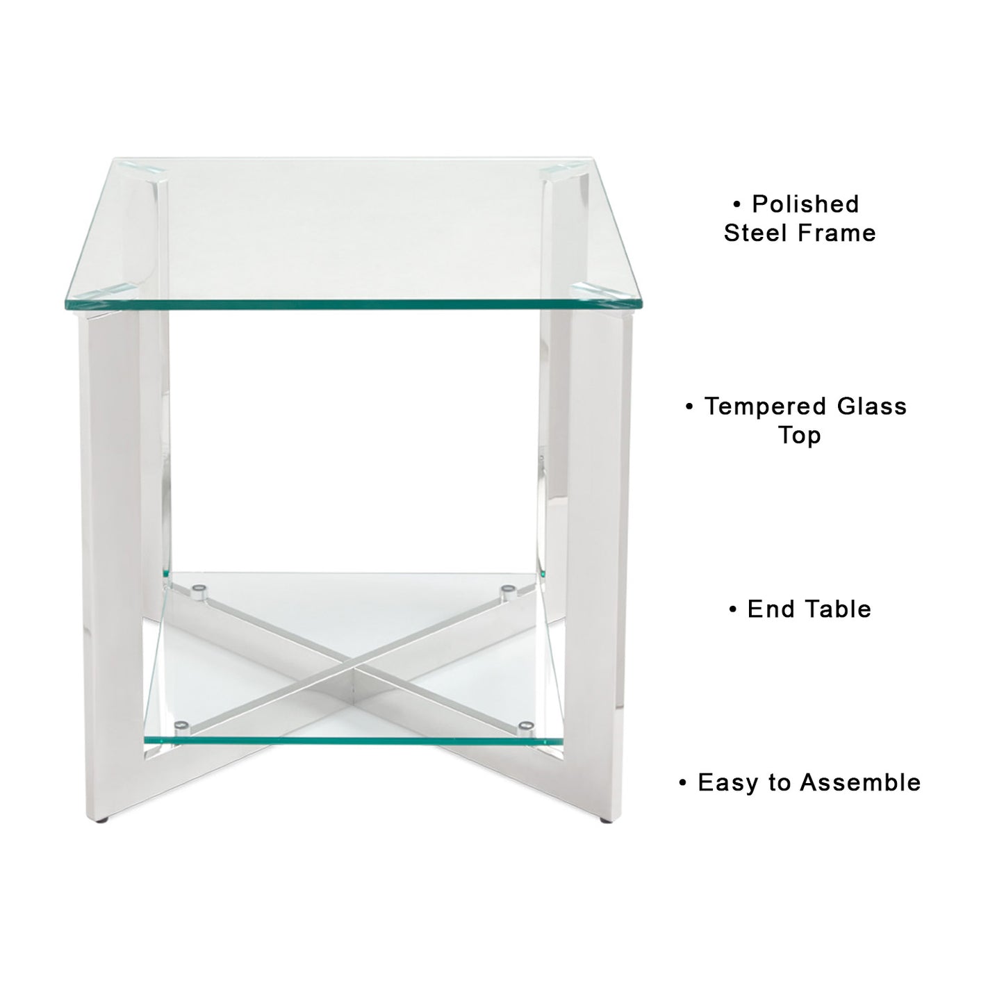 silver side table
