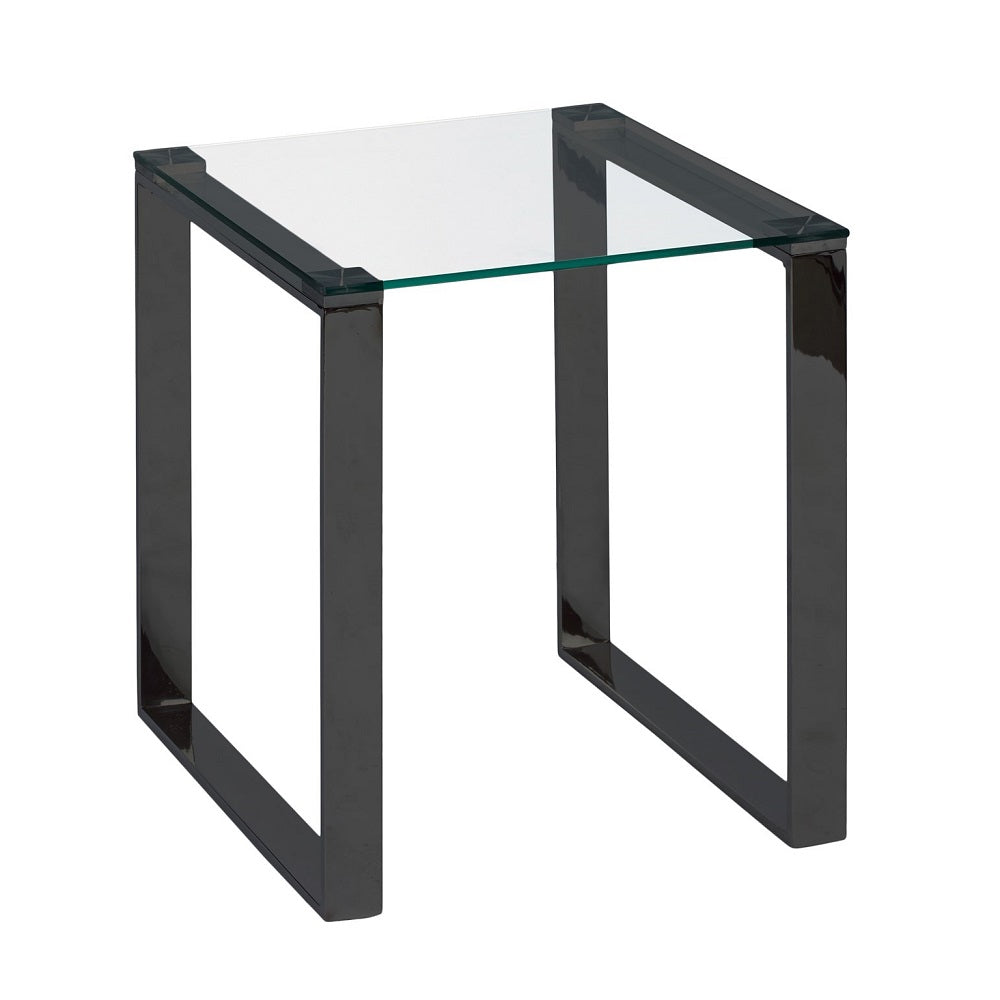 glass side table