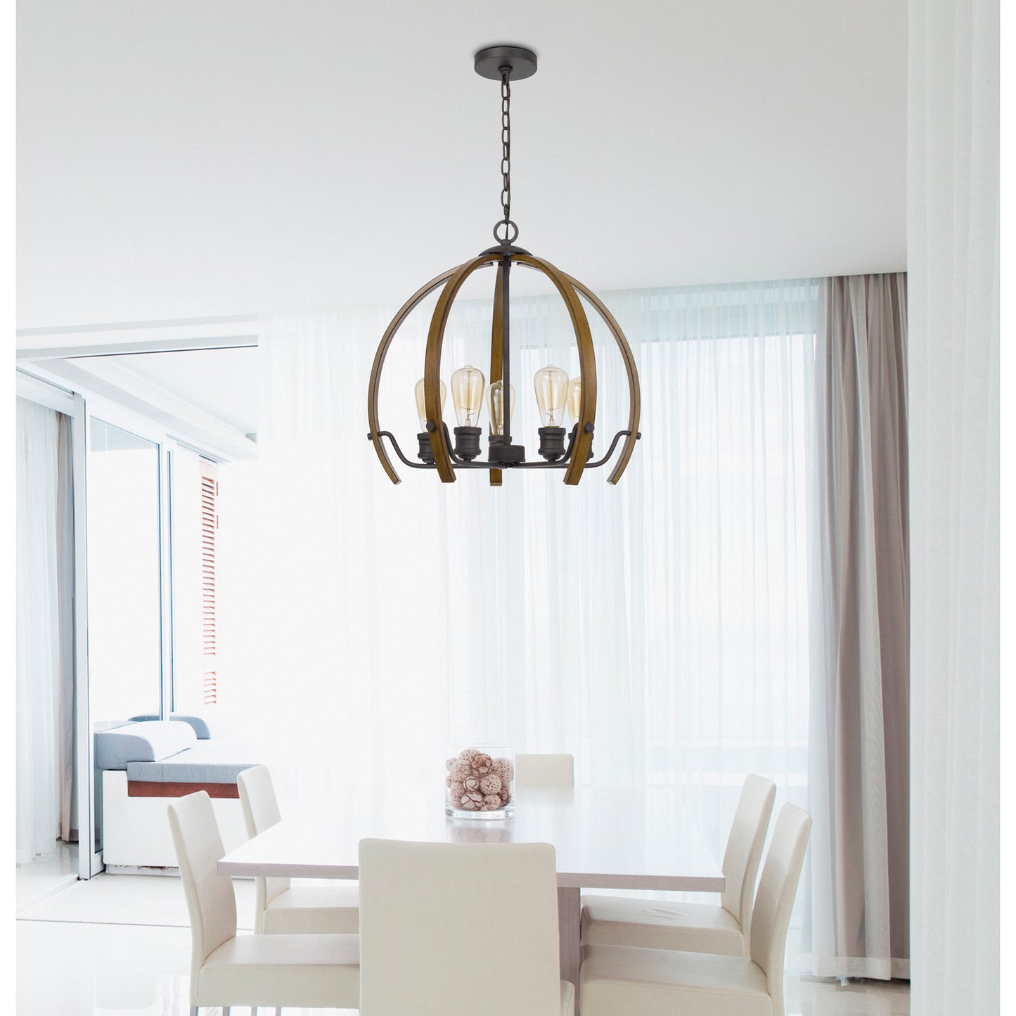 oak chandeliers