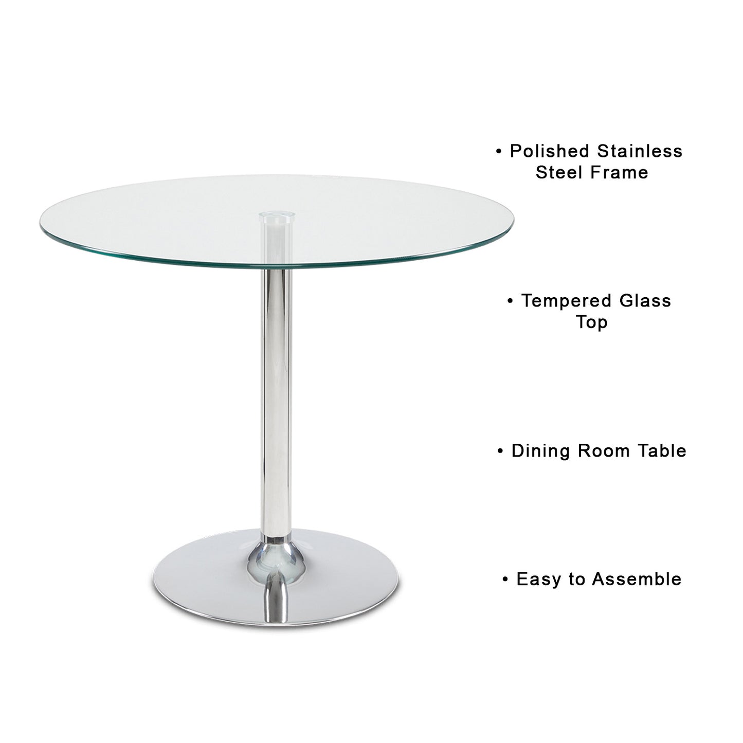 silver dining table