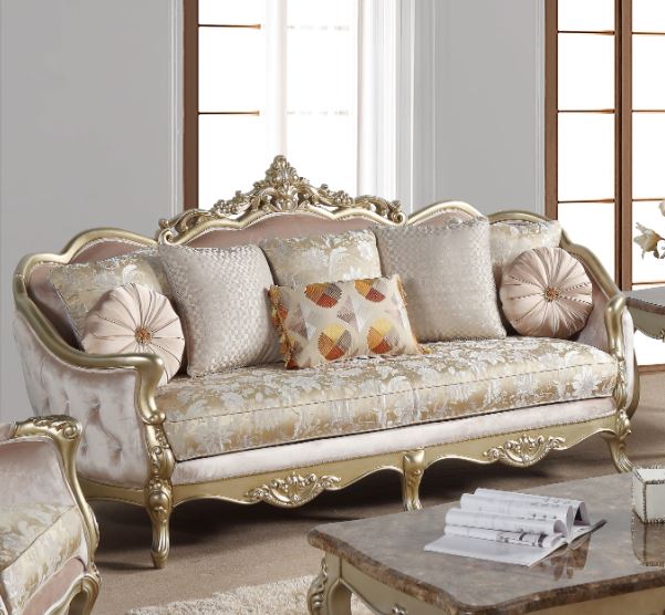 golden premium sofa set