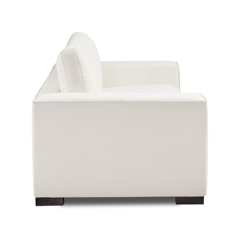 white loveseat