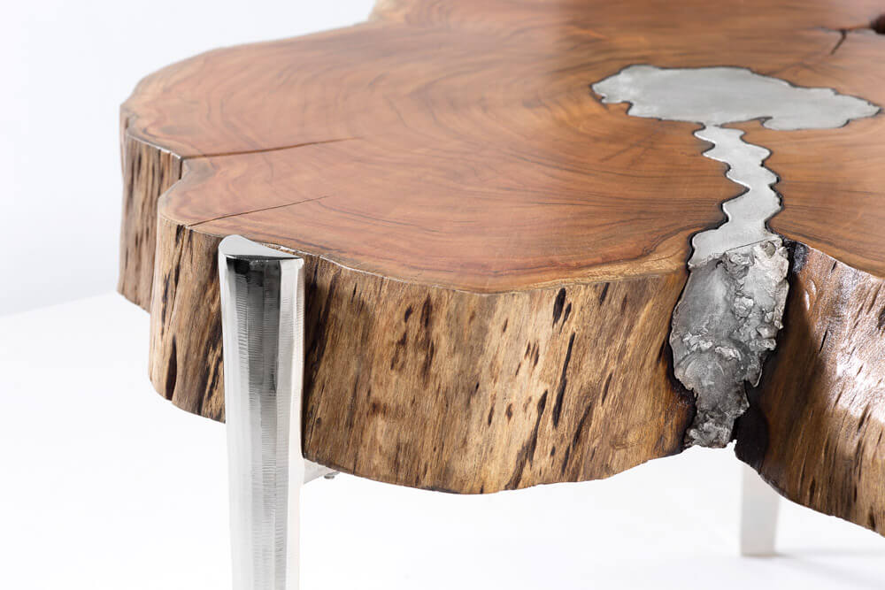 steel legs coffee table