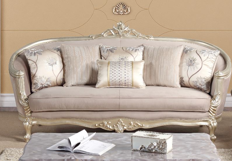 golden premium sofa set