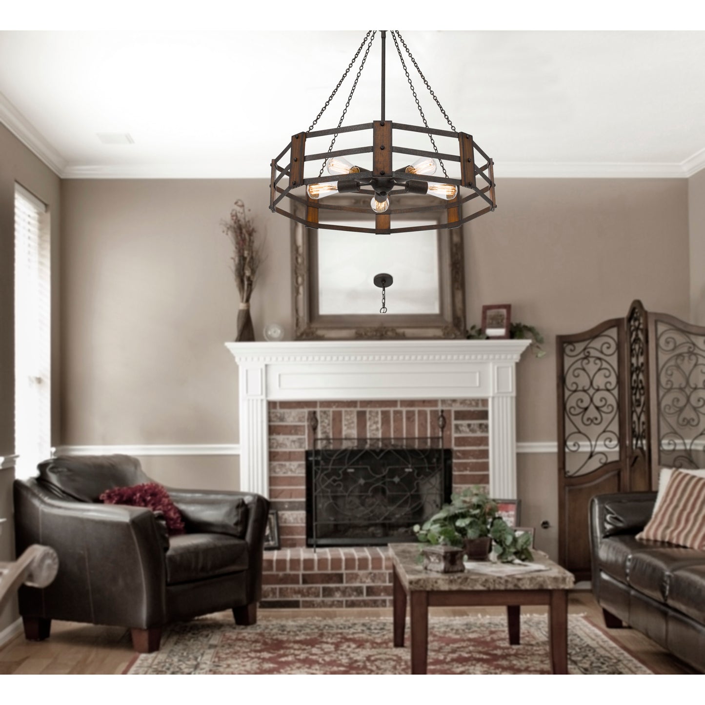 iron chandeliers
