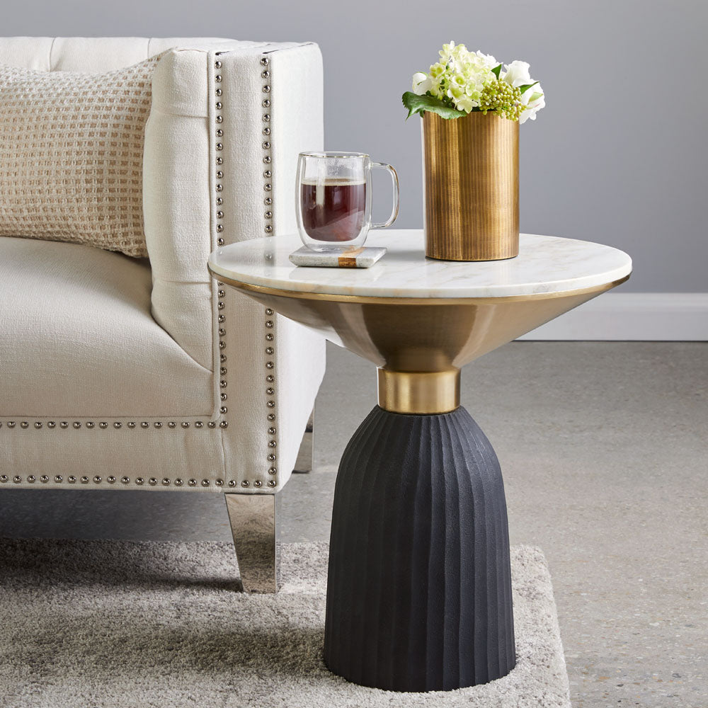 marble end table