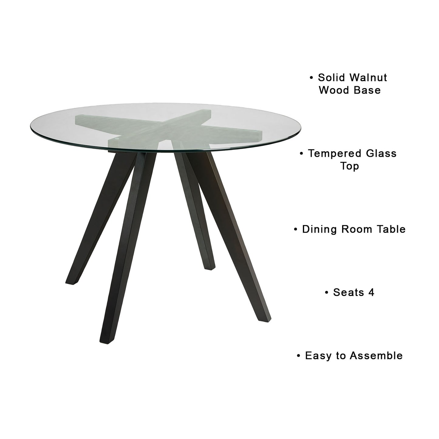 glass dining table