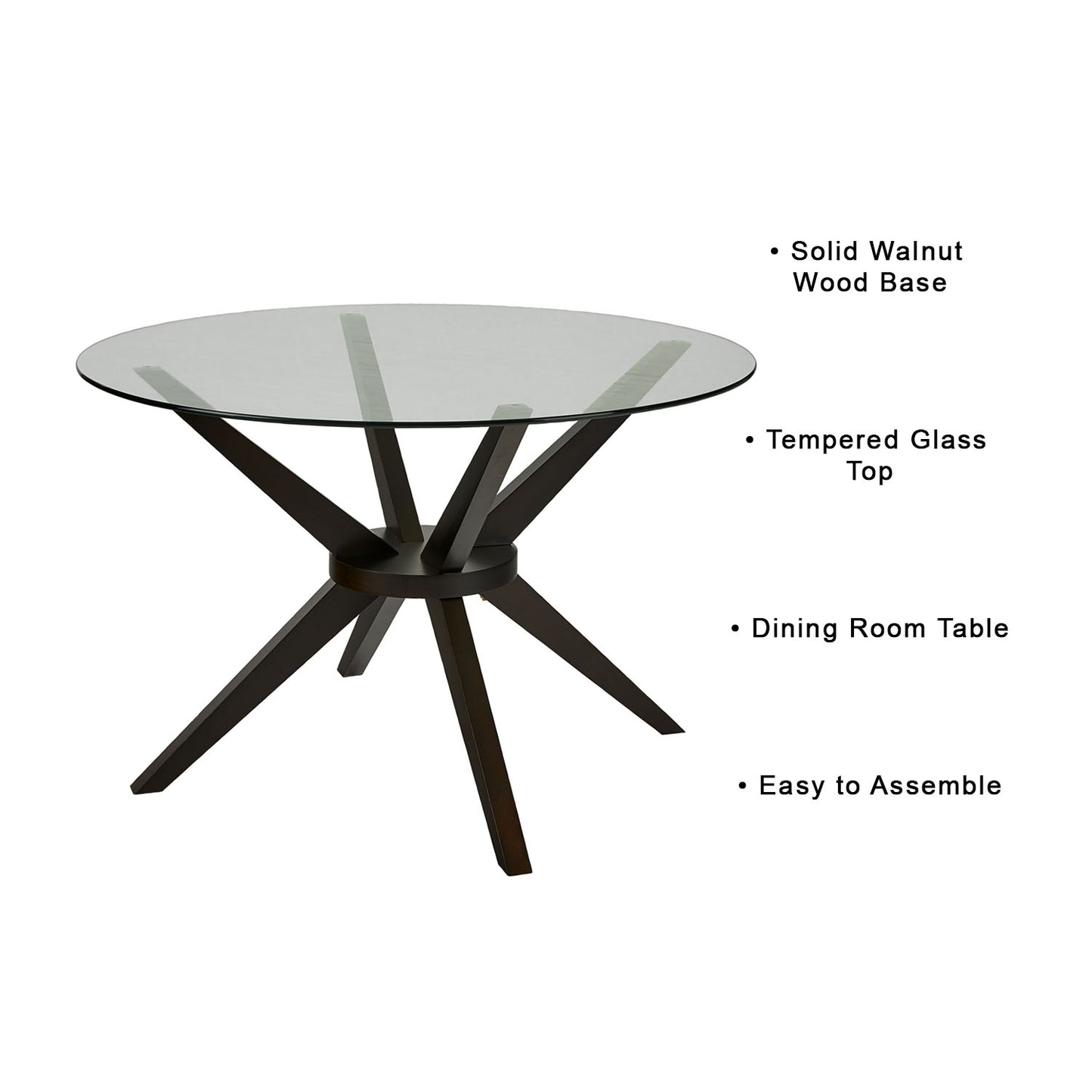 glass dining table
