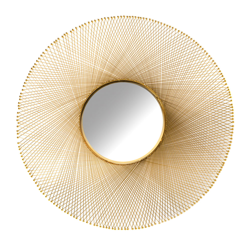 golden wall mirror
