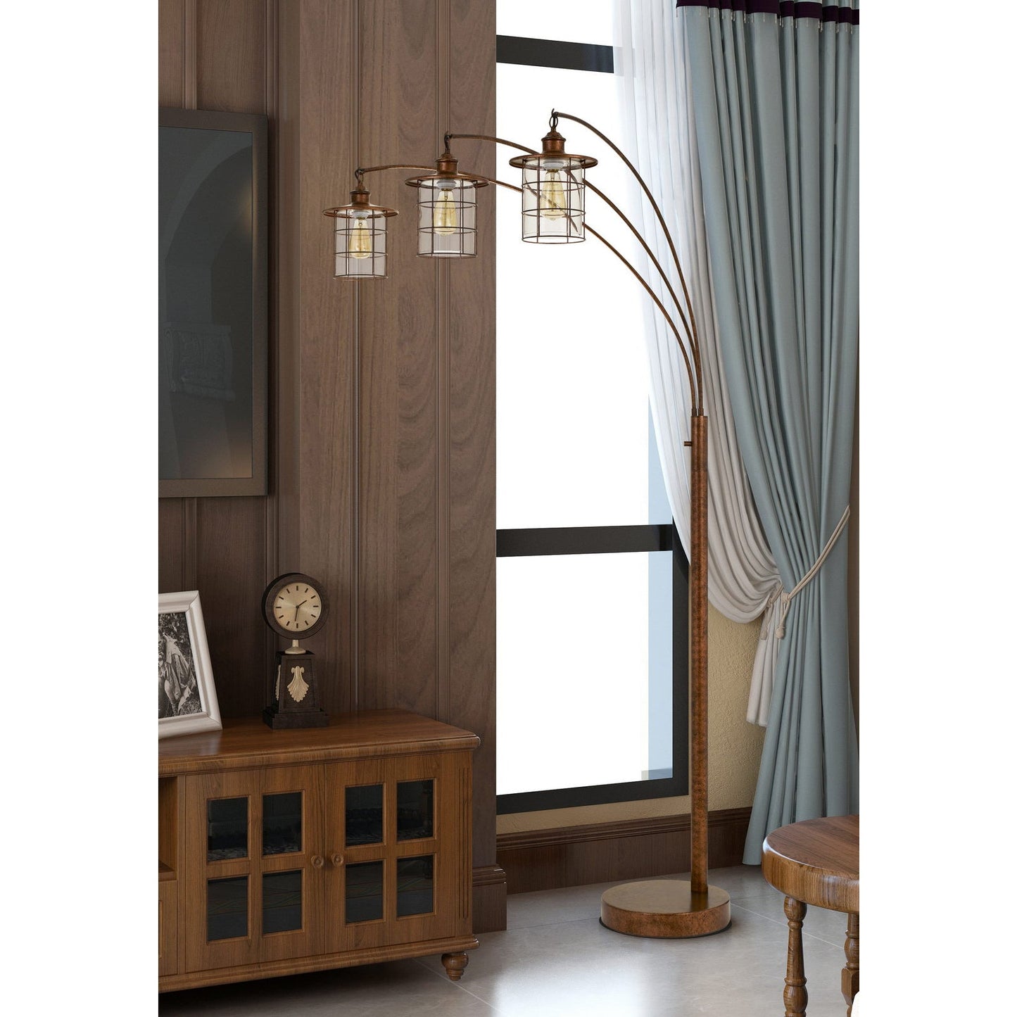 |rust floor lamp