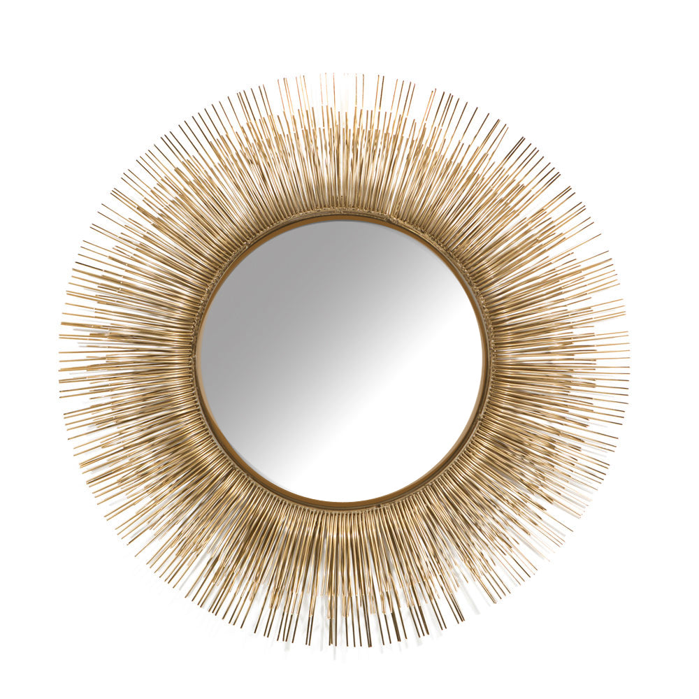 golden wall mirror