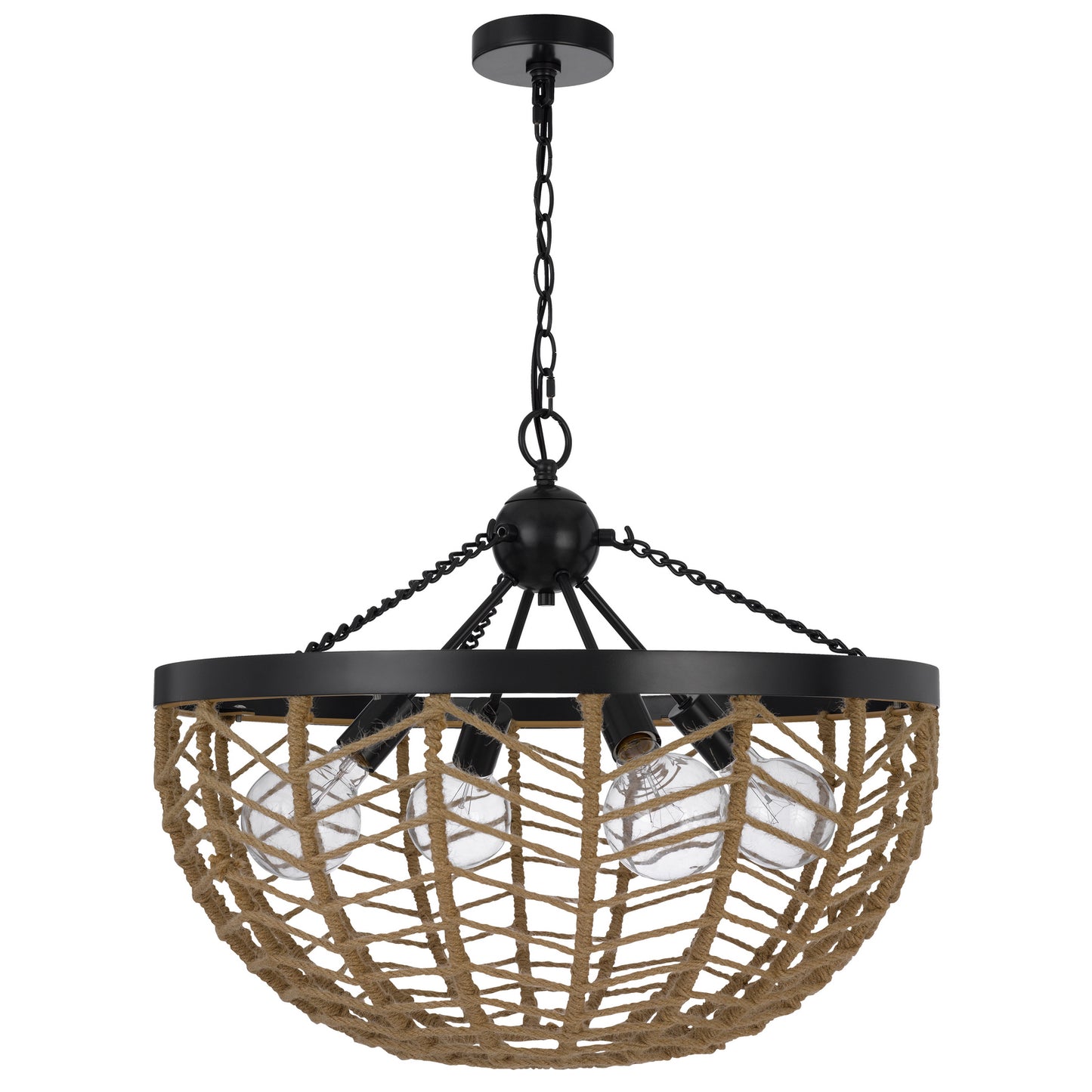 black chandeliers