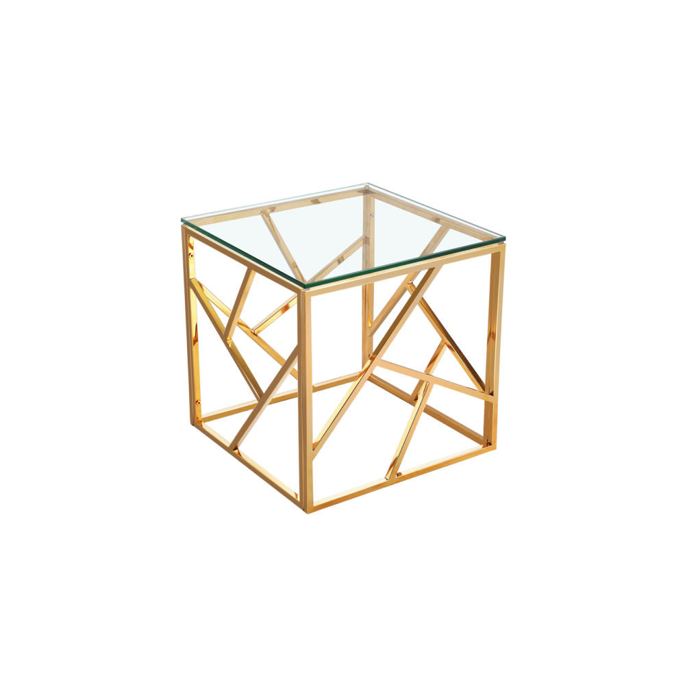 golden side table