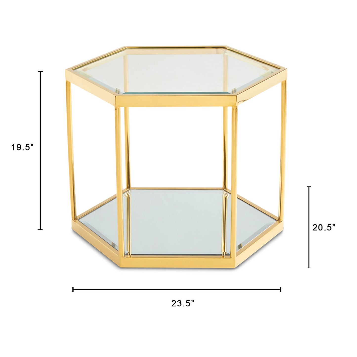 golden side table