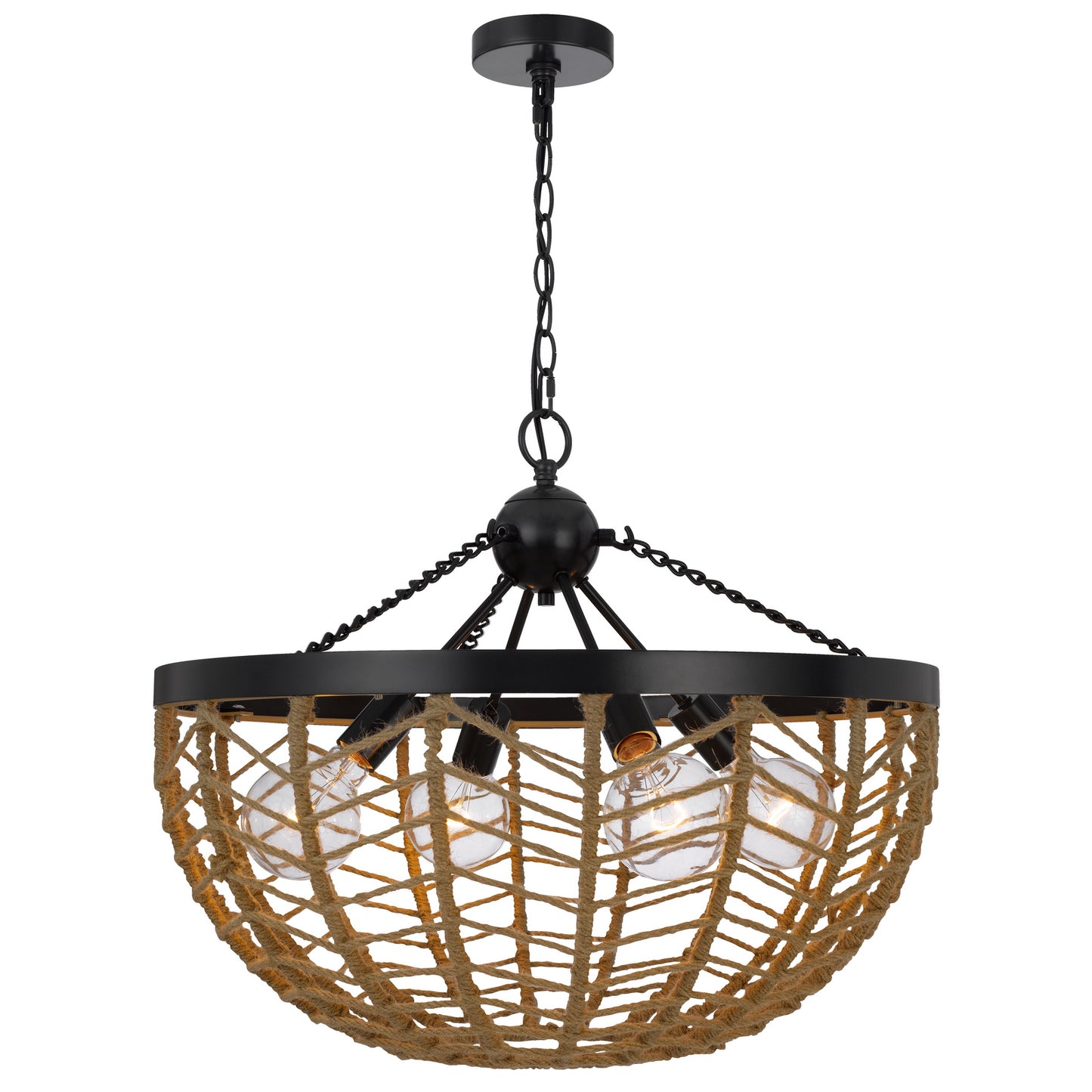 black chandeliers