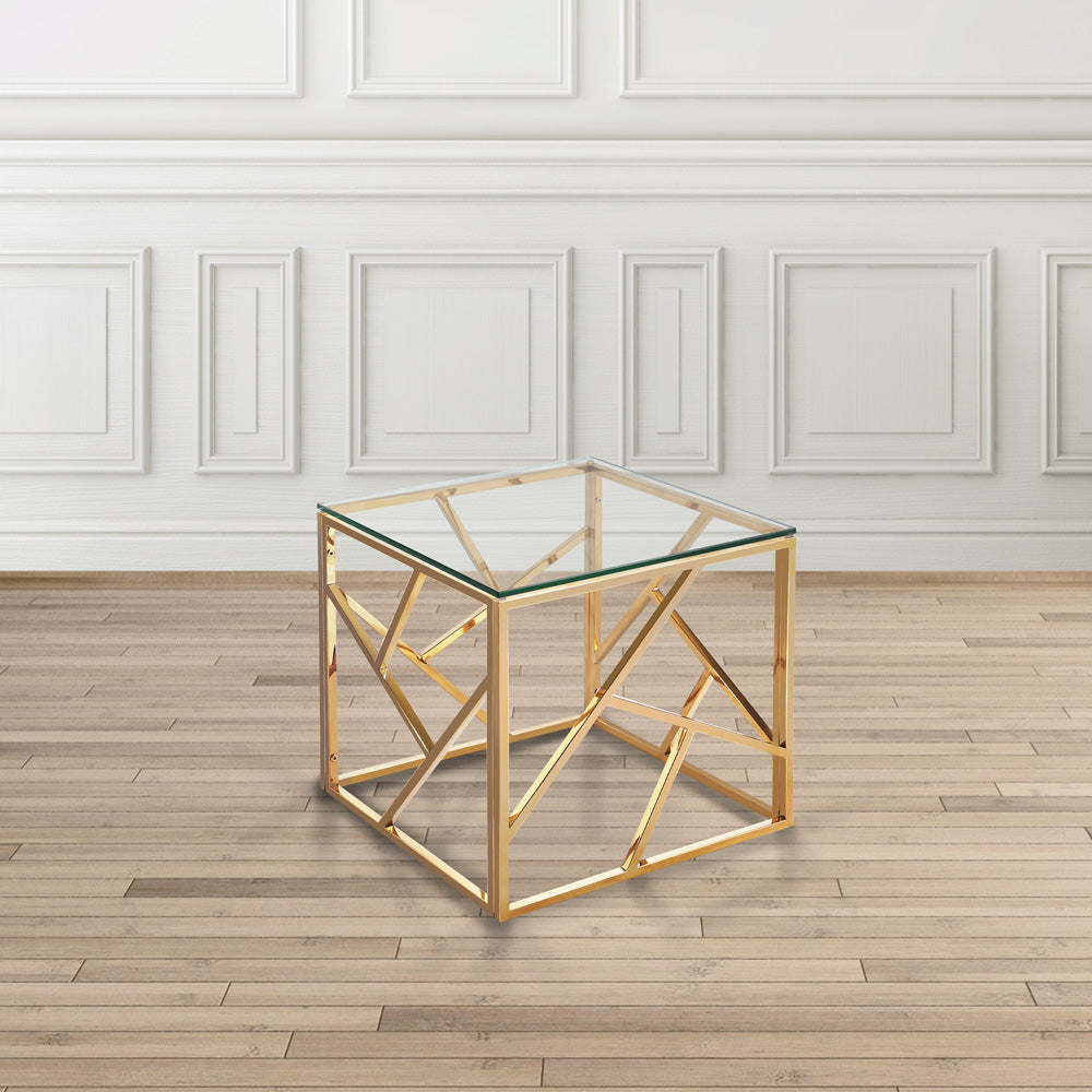 golden end table
