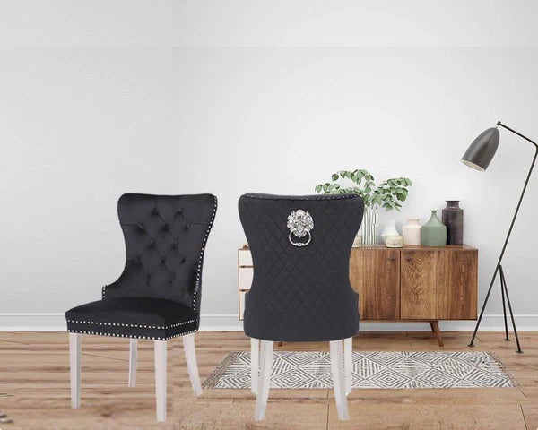 black dining chair