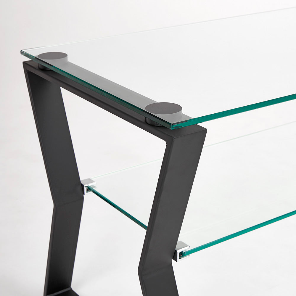 black tv shelf