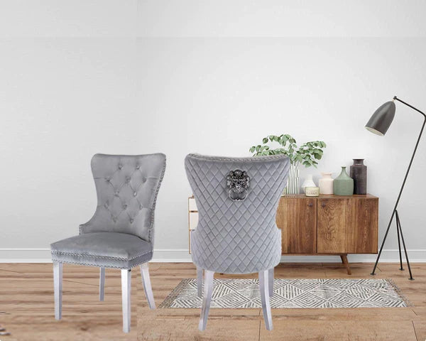 light grey dining chair