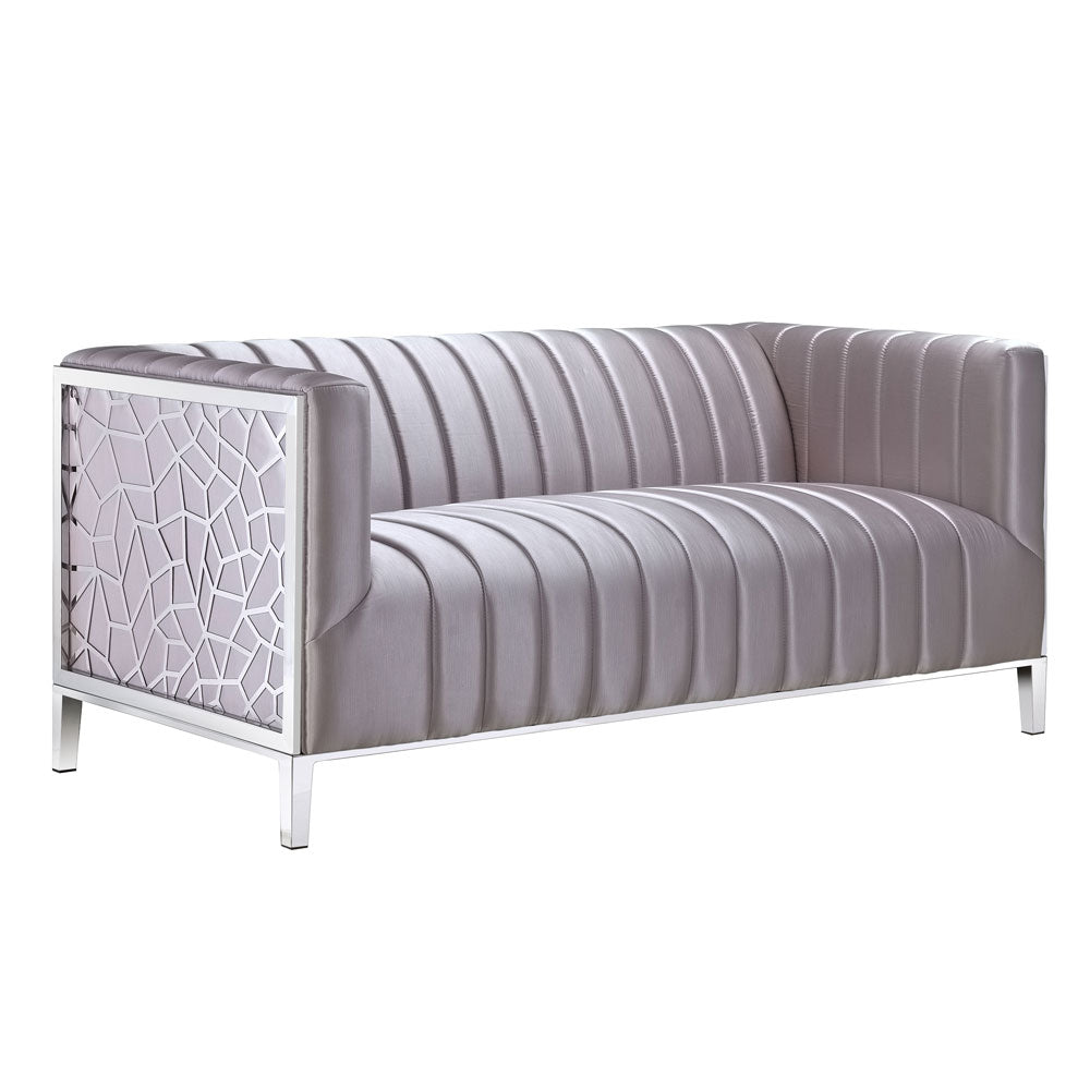 silver sofa