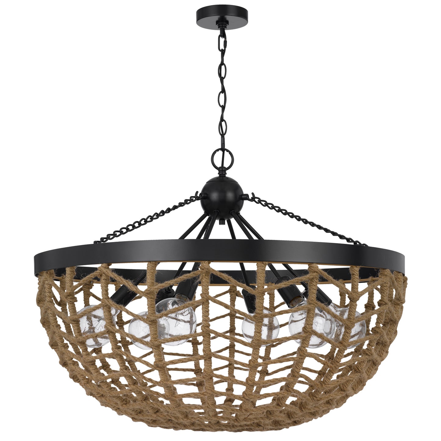 black chandeliers