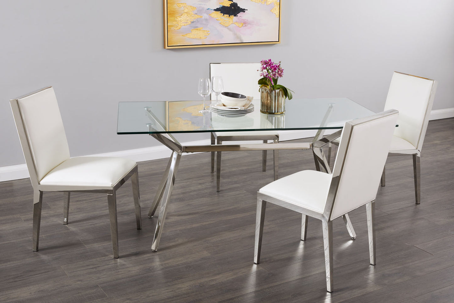 glass dining table
