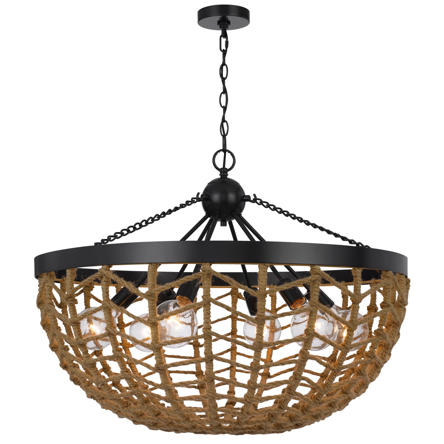 black chandeliers
