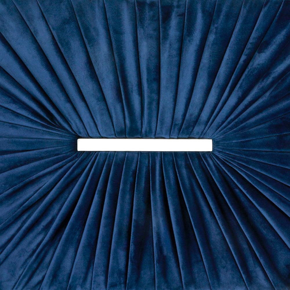 blue velvet sofa