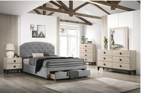 light grey bedroom set