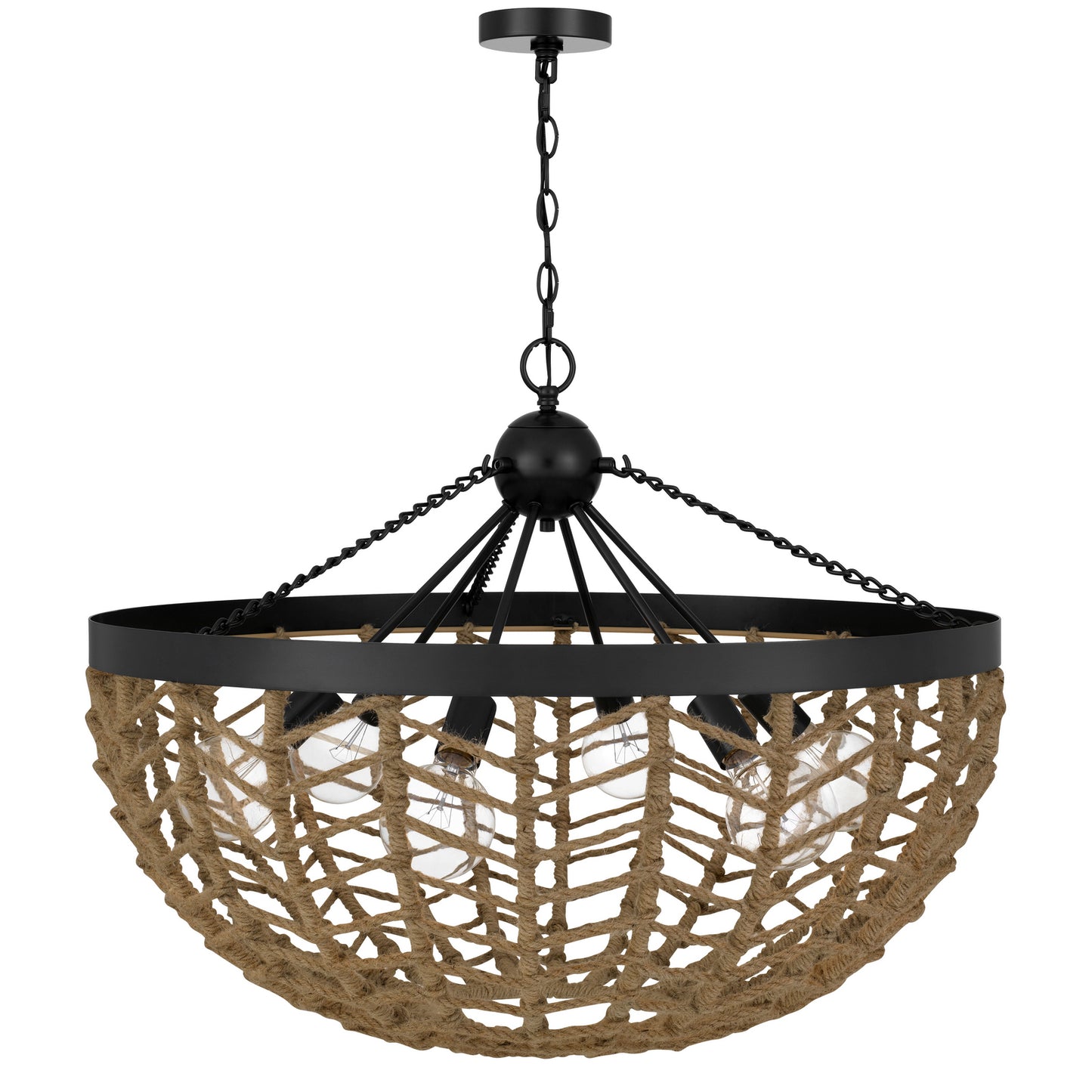black chandeliers