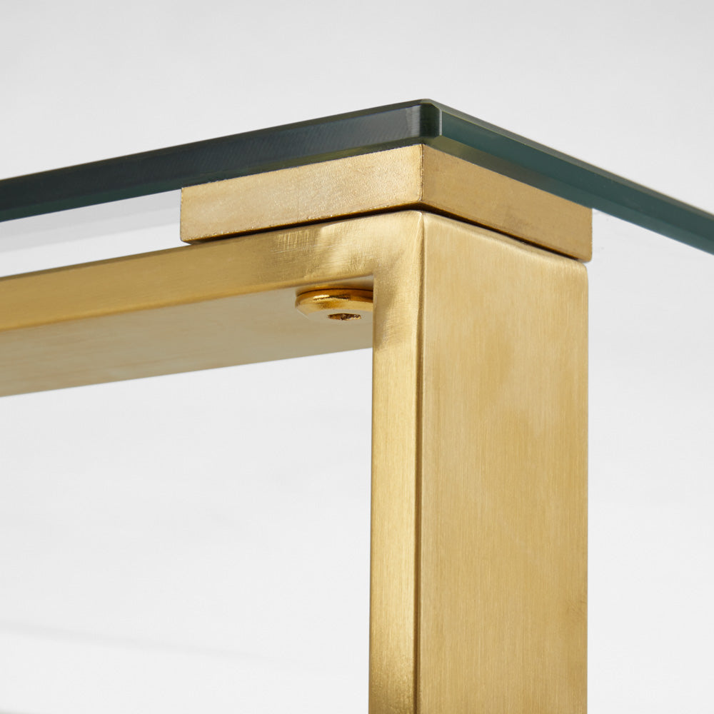 gold glass coffee table