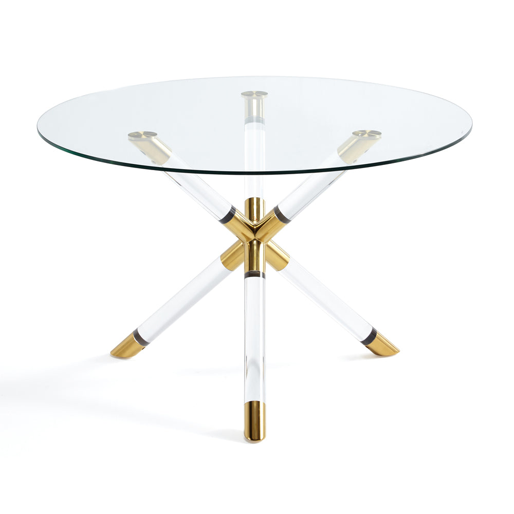 gold dining table